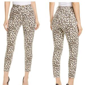 NWT Frame Ali High Rise Cigarette Leopard Jeans 30